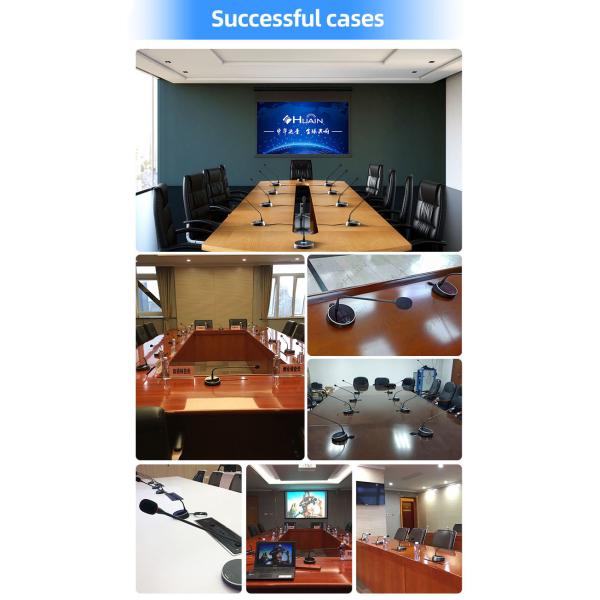 Custom Wired Digital Conferencing Equipment Conference Delegate Mic Desktop Microphone System
