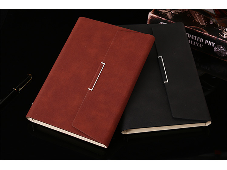 Leather Binder Business Planner With Pen Stationary Set Gift Box Customized Logo