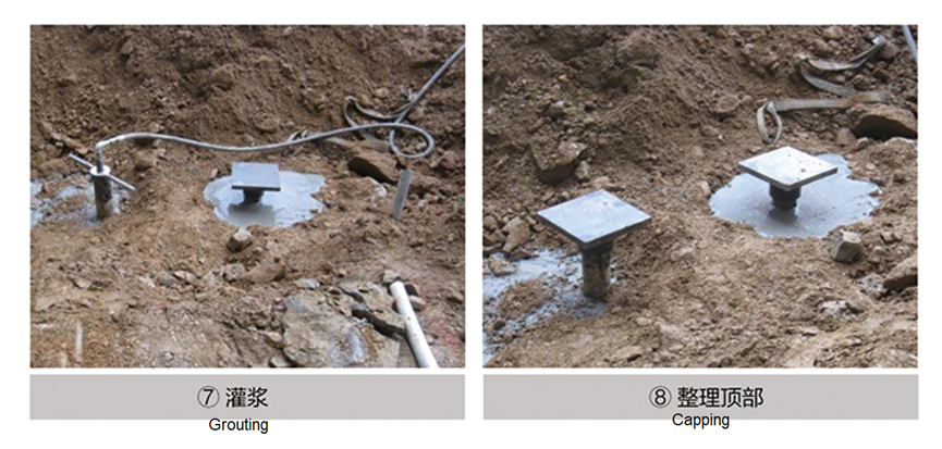 Foundation Use Steel Structure Helical Piles Round Shaft Screw Anchor