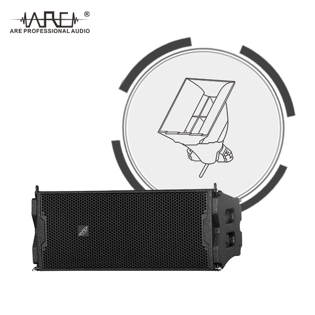 ARE AUDIO passive dual 10 inch premium outdoor line array speaker sound systems for camping