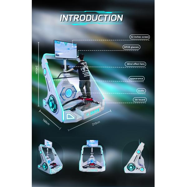 YHY VR Game Machine Skiing Indoor Sport Ski Simulator Arcade Game Center Sporting Fun