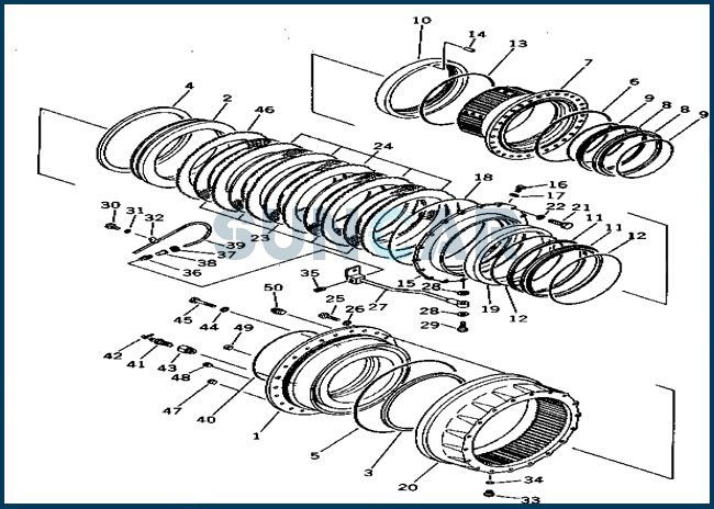 568-33-00091 5683300091 Seal Ring For KOMATSU Dump Truck Rear Brake HD465-2/3