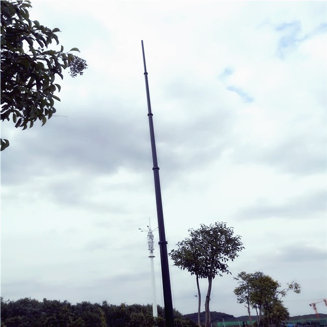 Outdoor 30Ft 9M Customized Aluminium Telescopic Mast Aerial Photography Mast Pole