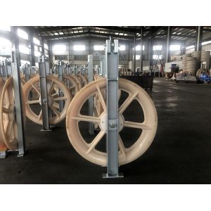 750mm Overhead Line Conductor Stringing Blocks With Nylon Wheels