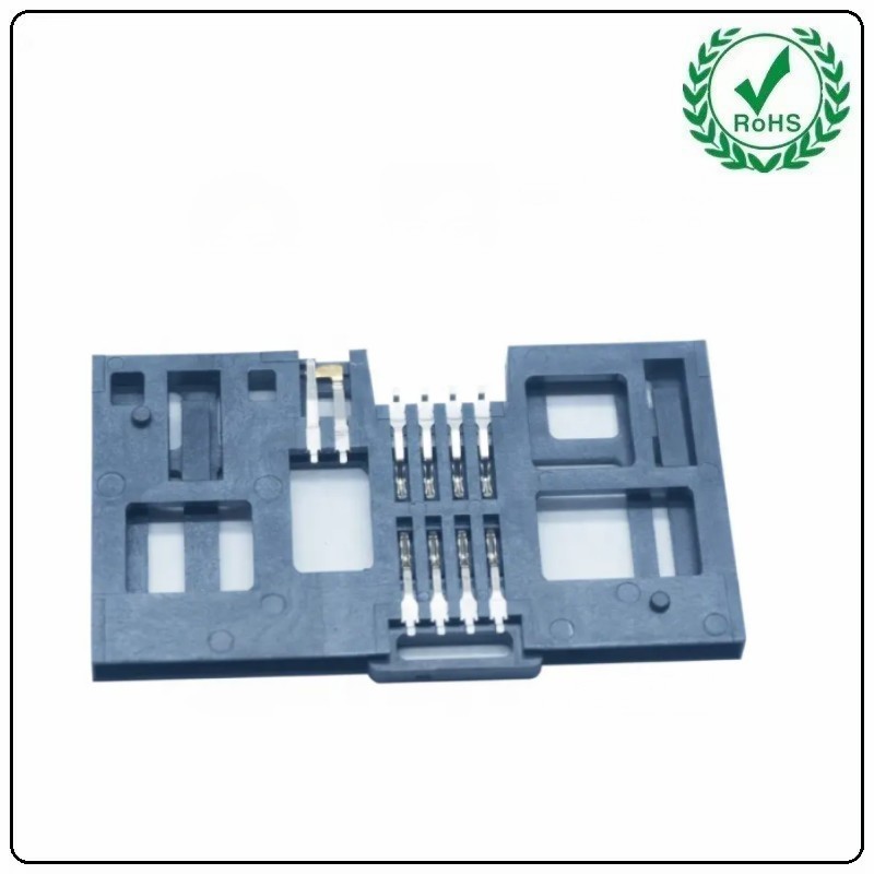Quality Smart Ic Card Reader Connector , 8+2 Pin SMT Type IC Card Readers For Pos for sale