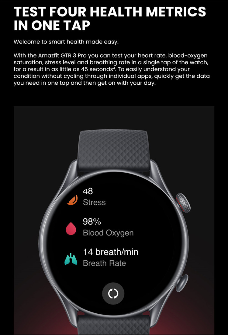 Newest Original Amazfit GTR 3 Pro GTR3 Pro Waterproof Sleep Tracker SmartWatch Sport Watch Gtr3 Pro
