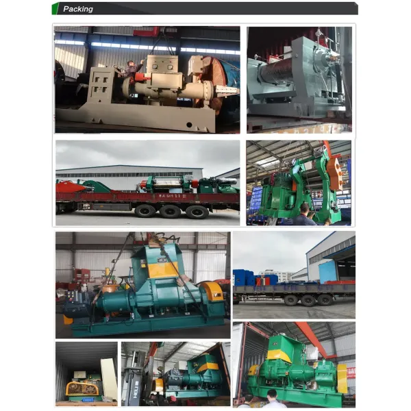 Two Rotor Hot Feed Rubber Strainer Extruding Machine