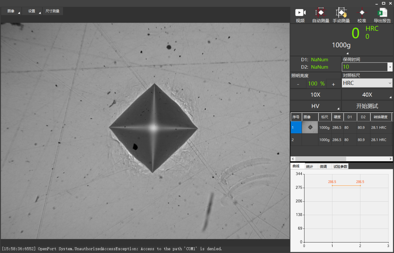 Quality Manual and Automatic Vickers / Knoop Hardness Test Software iVick Series with USB Camera for sale