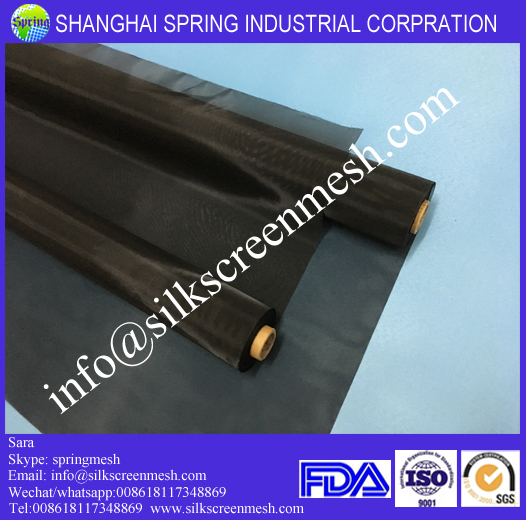 72T polyester black filter mesh/bolting cloth/filter fabric/black woven mesh