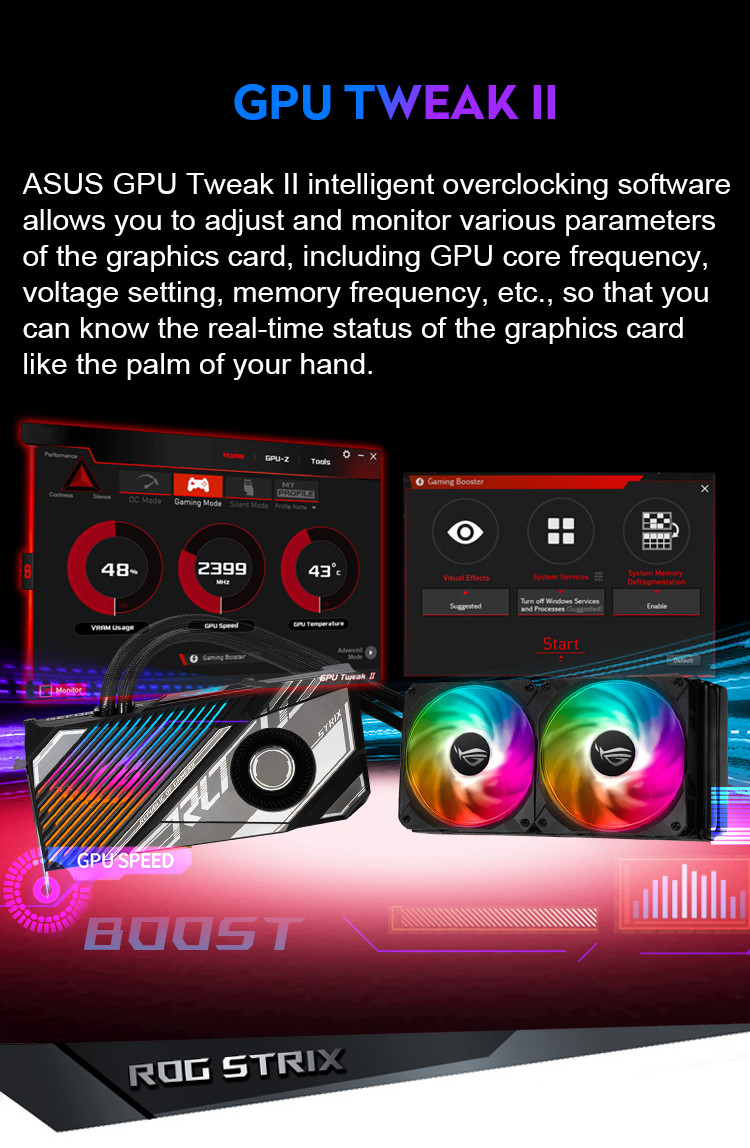 RTX 3080Ti 12G Desktop Computer Graphics Card Geforce RTX3080Ti-O12G-GAMING PCI Express 4.0