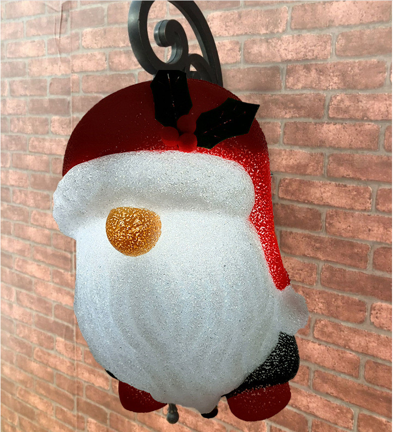 EVA Plastic Outdoor Gnome Christmas Porch Light Cover Holiday Home Decor