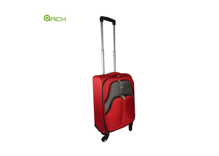 Front Pockets 1680D Imitation Polyester Spinner Luggage Bag