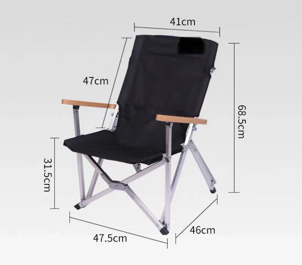Outdoor Portable Aluminum Picnic Folding Chairs with Customized Bag and Modern Design