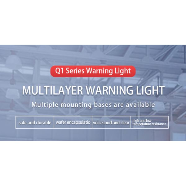 Multi-Color LED Tower Light 1-5 Layers Adjustable Industrial Warning Lamp with Buzzer
