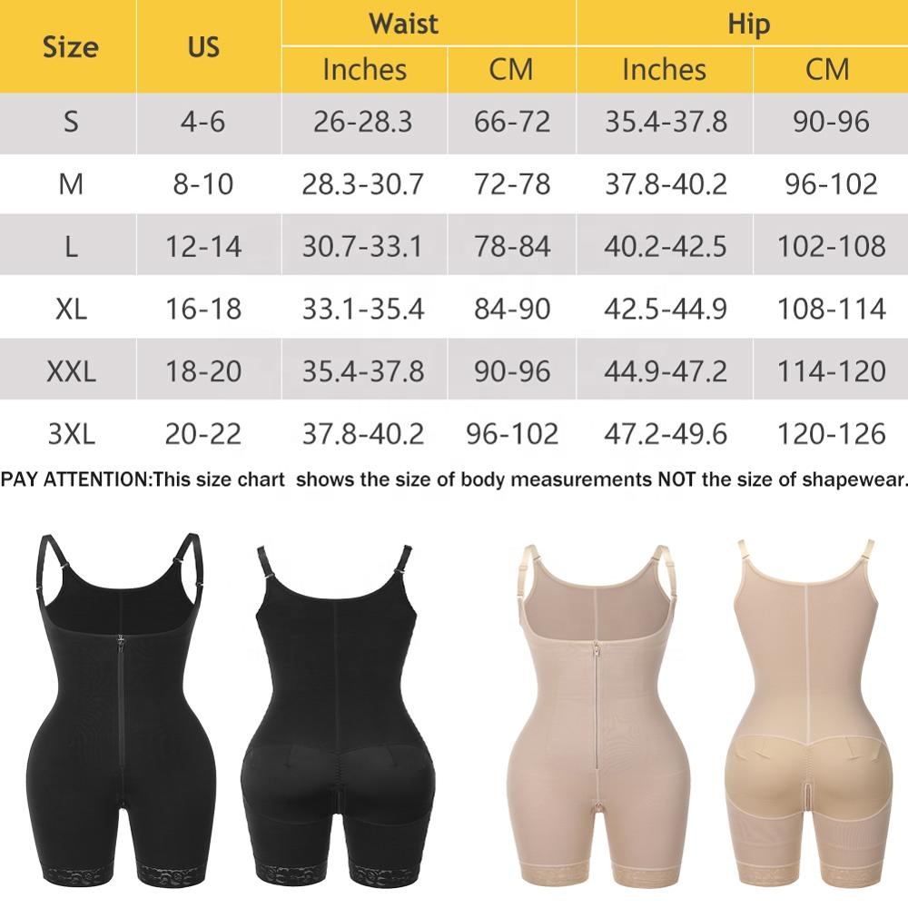 2000 HEXIN Women's Full Body Shaper Shapewear Colombian Bodysuit Tummy Control Butt Lifter