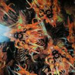 INK061 WIKI Fire Pattern Water Transfer Hydro Dipping Film Rolls