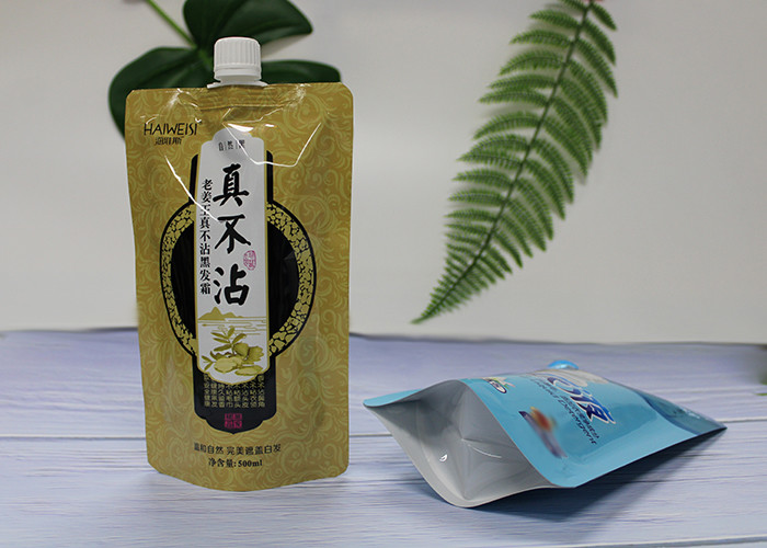 Plastic Liquid Spout Bags / Resuable Wine Doypack 50ml To 3L With Spout