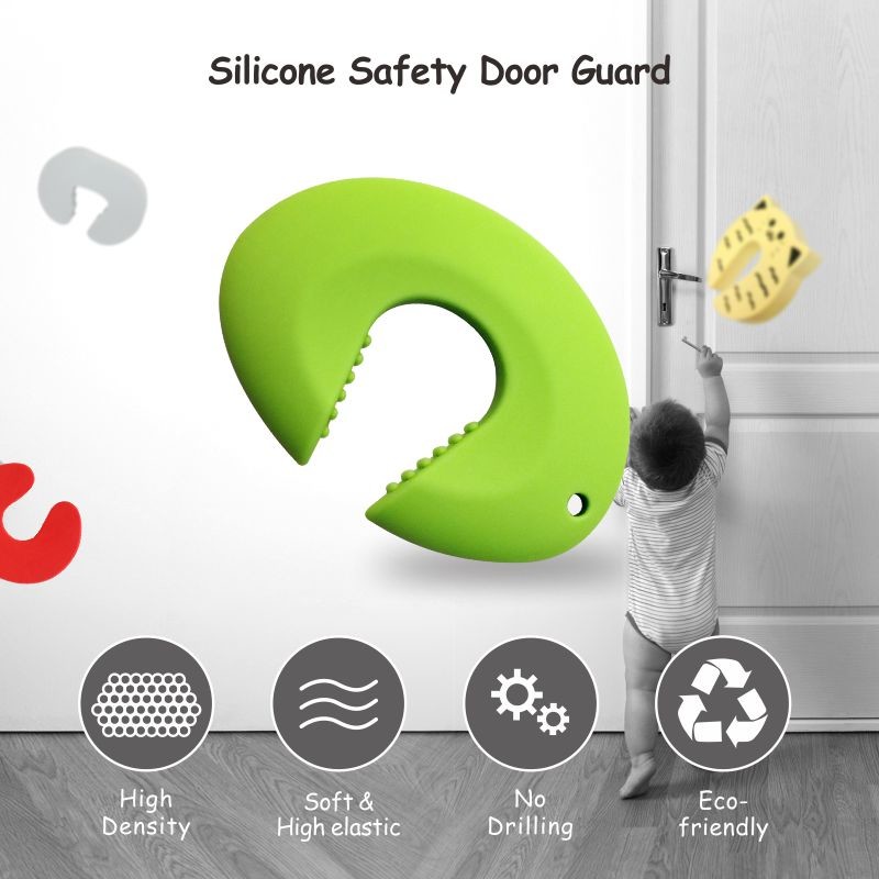 Silicone childproof Cartoon Door Stopper for baby finger pinching protection