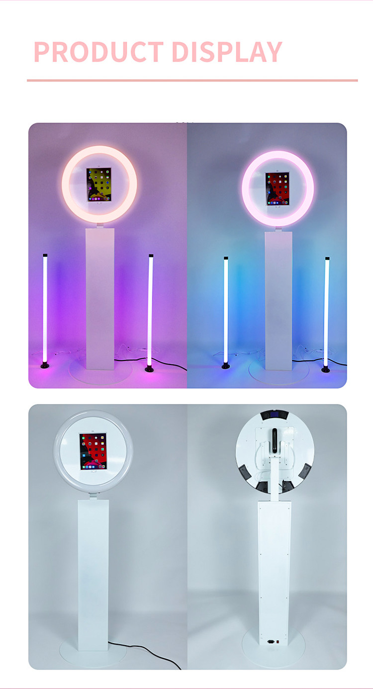 Led Ring Light Ipad Photo Booth Kiosk Interactive Social Media Photo Booth