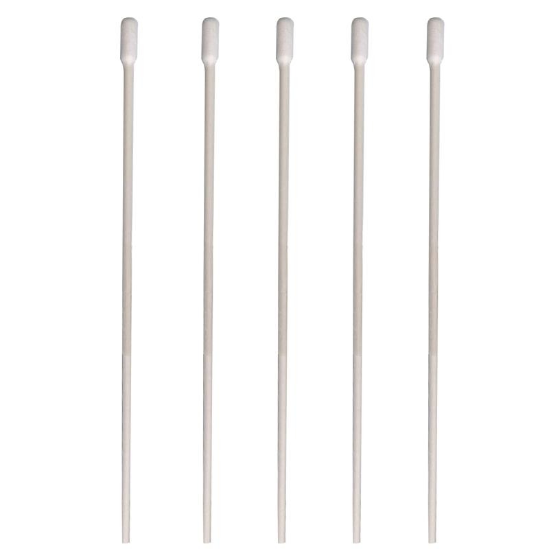 Long Handle Cotton Swabs Cleanroom Consumables 6 Inch Standard Paper / Wood Handle