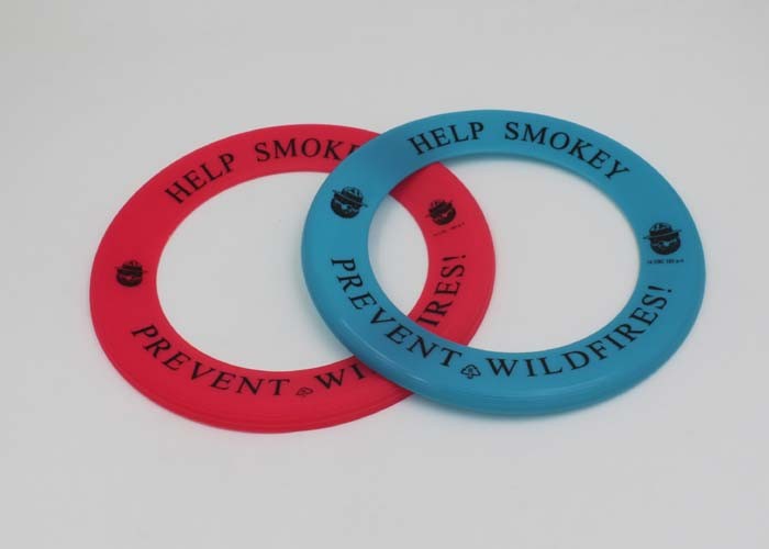 Custom Eco - Friendly Colorfull Flying Ring Hard Plastic Frisbee EN71 Approved