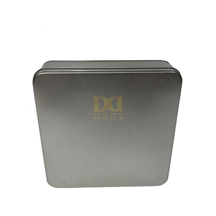 DADI FDA Approved Tinplate Airtight Candy Tin Box Reusable Small Square Tins