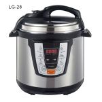 Automated Electric Pressure Multi Cooker Computer Program Round Shape Hands Off