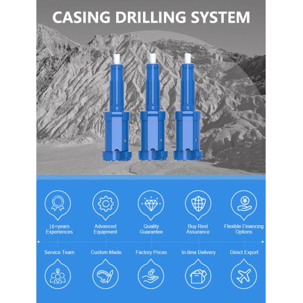 ODEX Overburden Drilling Eccentric Casing System Bit and Forepoling Ring Combination
