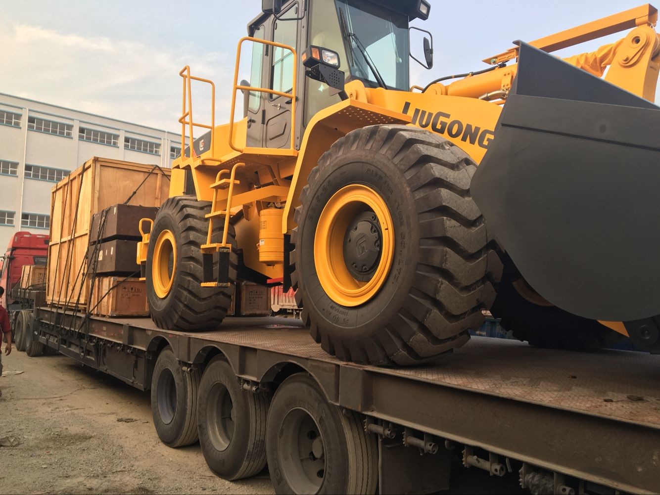 China 5 Ton Pilot Control Compact Wheel Loader Weichai WD10G220 Engine on sale