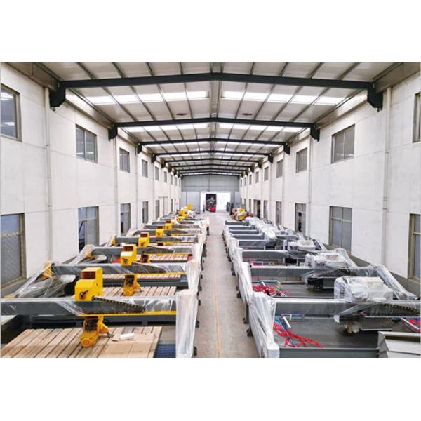 ZEUS 45 Degree Chamfering Machine One Cutting Four Edgeing PLC Control Gear Drive Bearing Gearbox Stone Grinding 7.5kw Motor