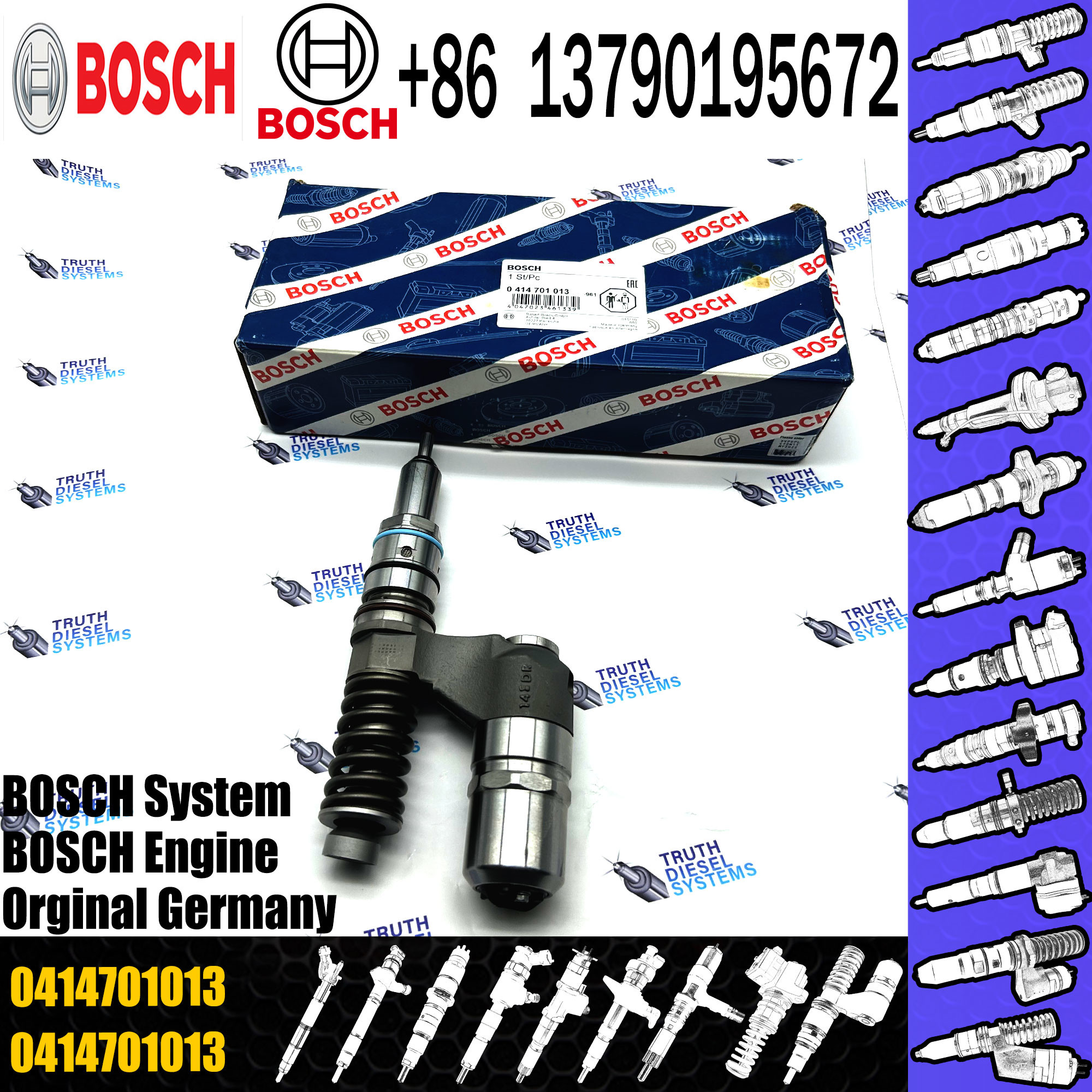 Pump 0414701013 0414701052 0414701083 2995480 2998526 5237178 42562791 500331074 Diesel Injector