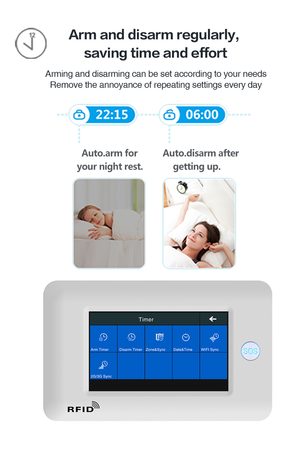 Homelife Security Wifi+gsm Touch Screen Smart Intelligent Alarm System To The Elderly Or Patients