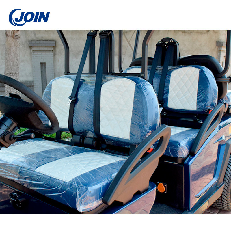 Custom Golf Buggy 4 Seater Golf Cart Leather With Seat Cushions