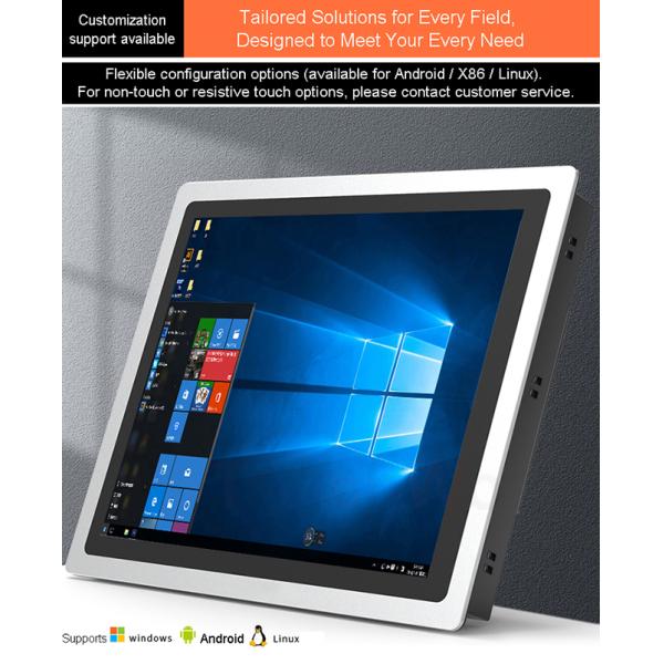 19 inch OEM Custom High Quality IP65 Waterproof Industrial Resistive Touch Screen Embedded Computer Direct Stock