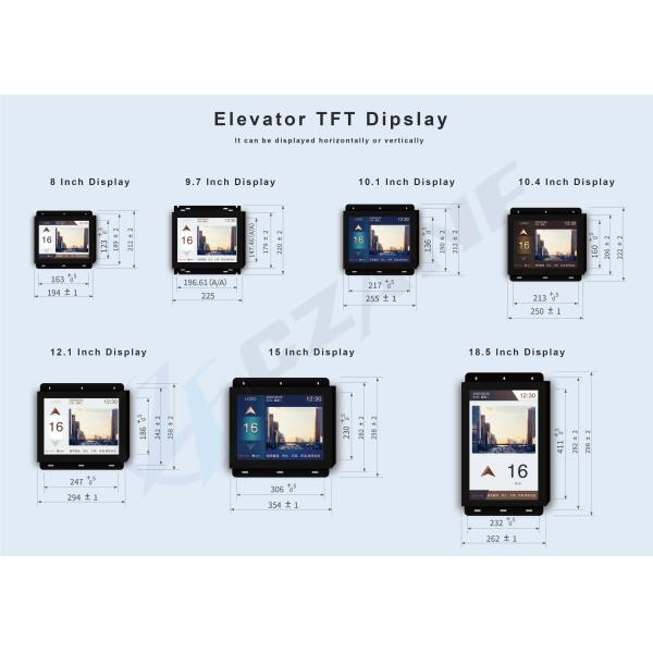 Parallel Gray Code Input Single Elevator Display Video Machine Lift Color TFT Display
