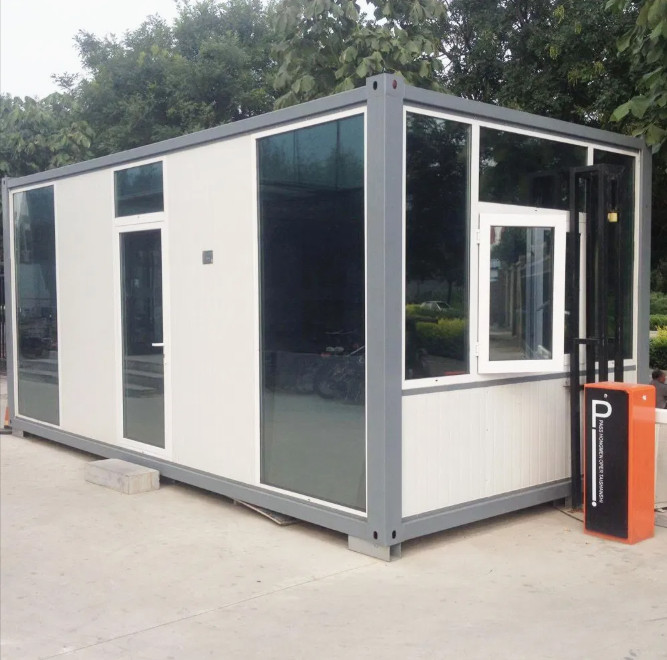 Prefabricated Container Building Shop Showroom Office Container Weather Resistance