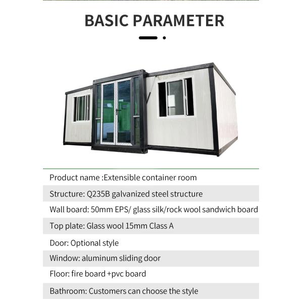 Easy install 20FT/40FT Expandable Container House