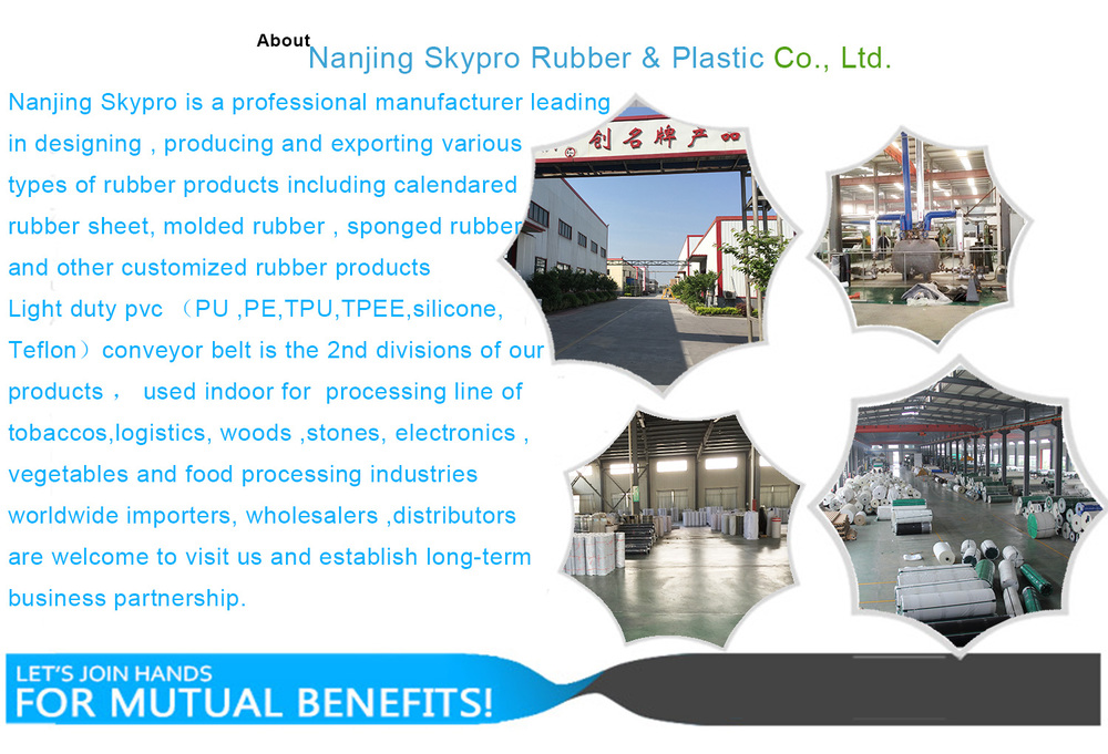 High Quality Heat Resistant Anti-slip Silicon Conveyor Belt for Processing