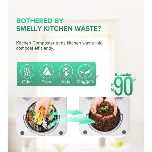 5.2 Liters Organic Kitchen Waste Composter Tabletop Composting Machine