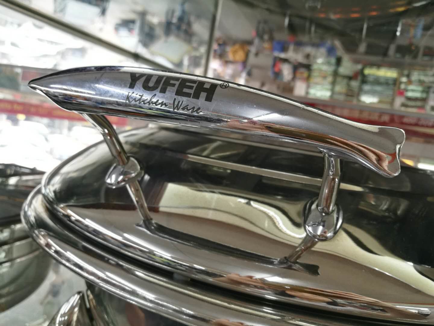 Round Chafing Dish Hydraulic Lid with Glass Window Optional φ35cm 6.0Ltr Food Pan Stainless Steel Cookwares