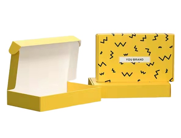 Colored Mailer Corrugated Cardboard Shipping Box Durable With Logo Printed