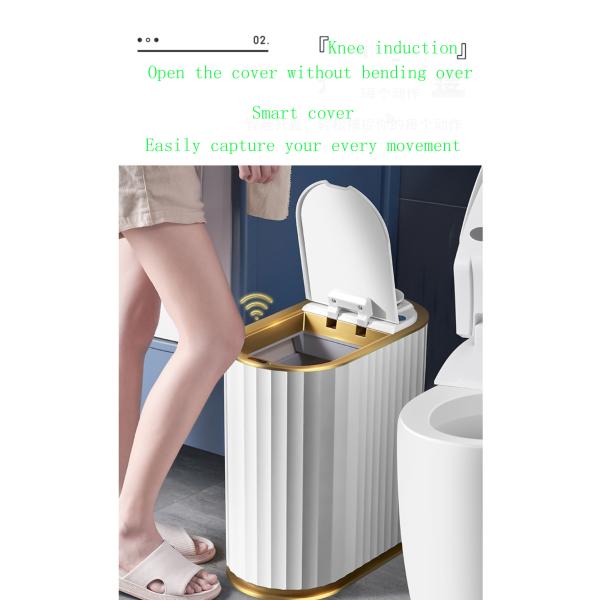 Home Toilet Toilet Light Luxury Narrow Small Gap with Aromatherapy Intelligent Induction Trash Can