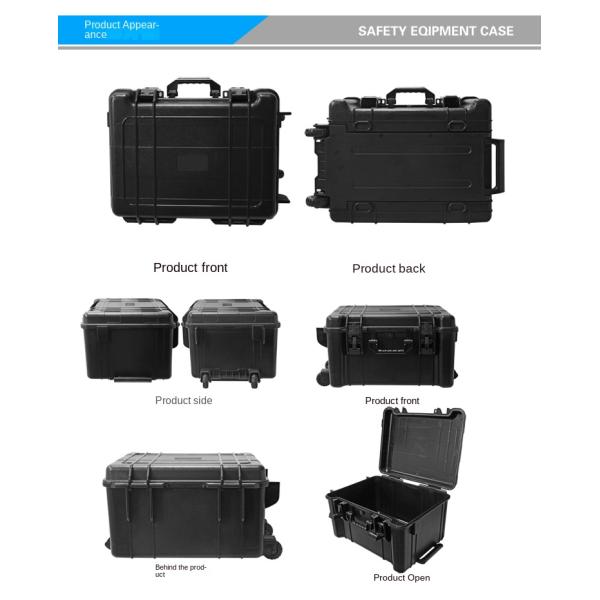 Portable IP67 Waterproof PP Plastic Tool Case for Household Hardware and Auto Repair Customizable OEM Tool Box