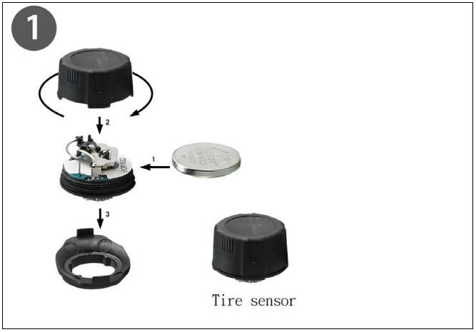 Battery 130mAh 4 dBm TPMS Tire Pressure Sensors With Bluetooth