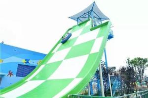 Quality High Speed Fiberglass Water Slides Galvanized Carbon Steel Supporting for sale