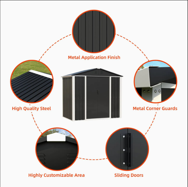 Outdoor Storage Steel Garden Shed