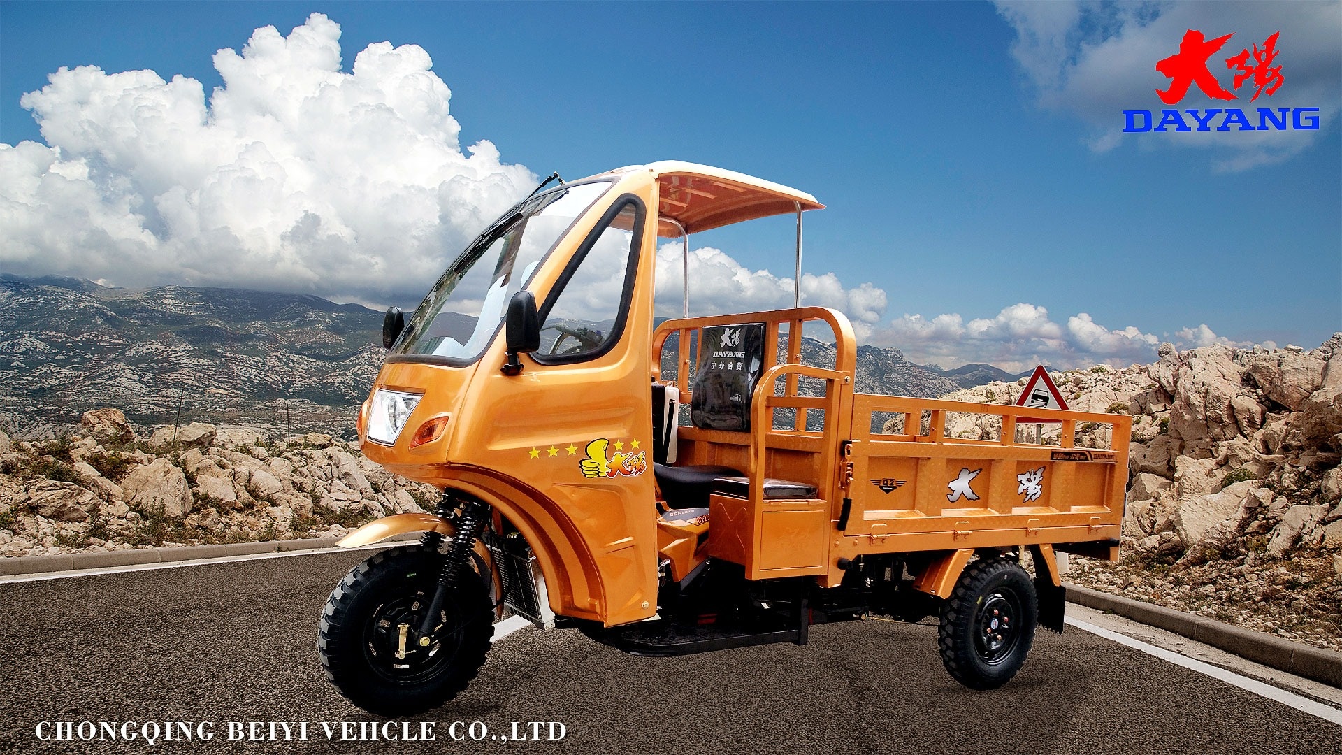3-Wheel Motorized Gasoline Tricycles for Adult Closed Design Maximum Speed ≥70Km/h