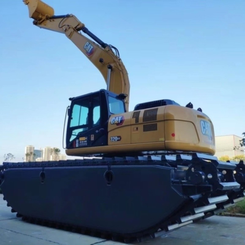 Buy cheap Floating Amphibious Excavator Pontoon Swamp Buggy Conversion Sany SY135 from wholesalers