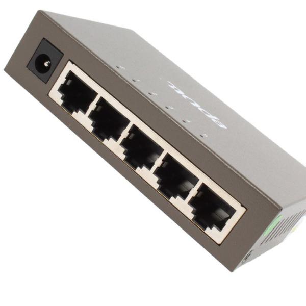 10/100Mbps Transmission Rate SNMP Function Metal Switch Network Monitoring Deconcentrator 5 Port Gigabit Switch TEG1005D