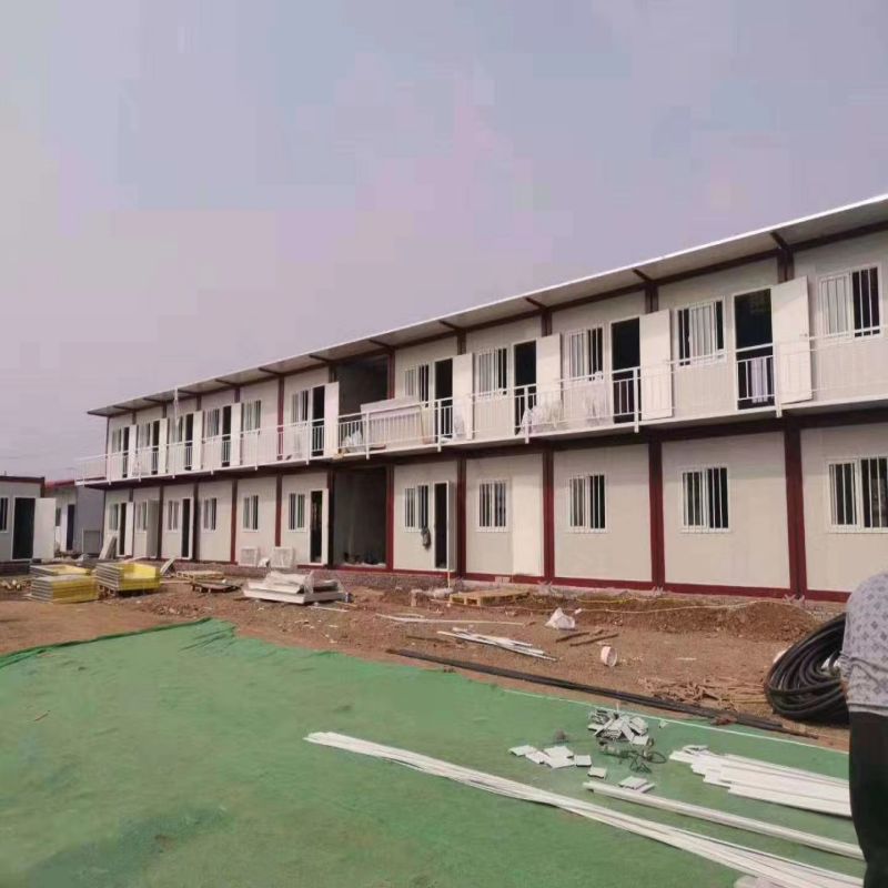 Duplex 4 Bedroom Prefab Home with Aluminum Window Panel and Online Technical Support